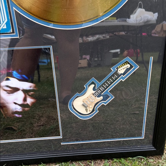 Framed Jimi Hendrix Gold Record Display - Picture 5 of 9
